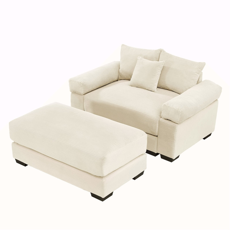 Canapé modulaire surdimensionné 54,3 po Cloud, Beige