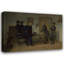 «Lee surrendering to Grant at Appomattox» par Alonzo Chappel, reproduction d'art sur toile tendue avec châssis-887642060