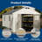10 Ft. W X 14 Ft. D Plastic Storage Shed With Floor, Resin Shed With Reinforced Steel Structure, Beige-117280121