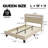 Santrese Upholstered Platform Bed Frame with Modern Headboard, Charging Station, No Box Spring Needed-221802600-221802602