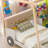 Ceiling Cloth Kids Upholstered Headboard Car Bed With Car Light shape LED-349723440