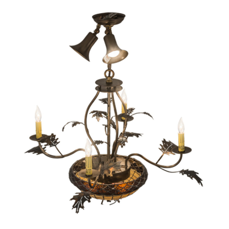 Greenbriar Oak 9 - Light Chandelier