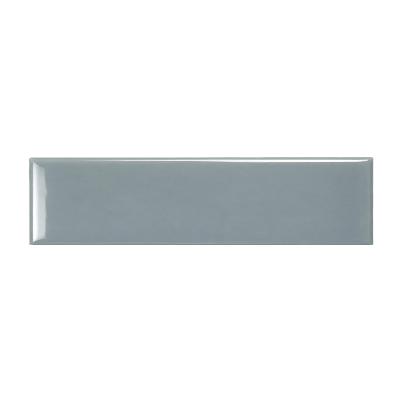 Curvaceous 3" x 12" Ceramic Wall Tile, Blue Haze