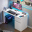 Bureau d'ordinateur avec tiroir - Bureau en bois avec armoires de rangement-1439816730-1433010227