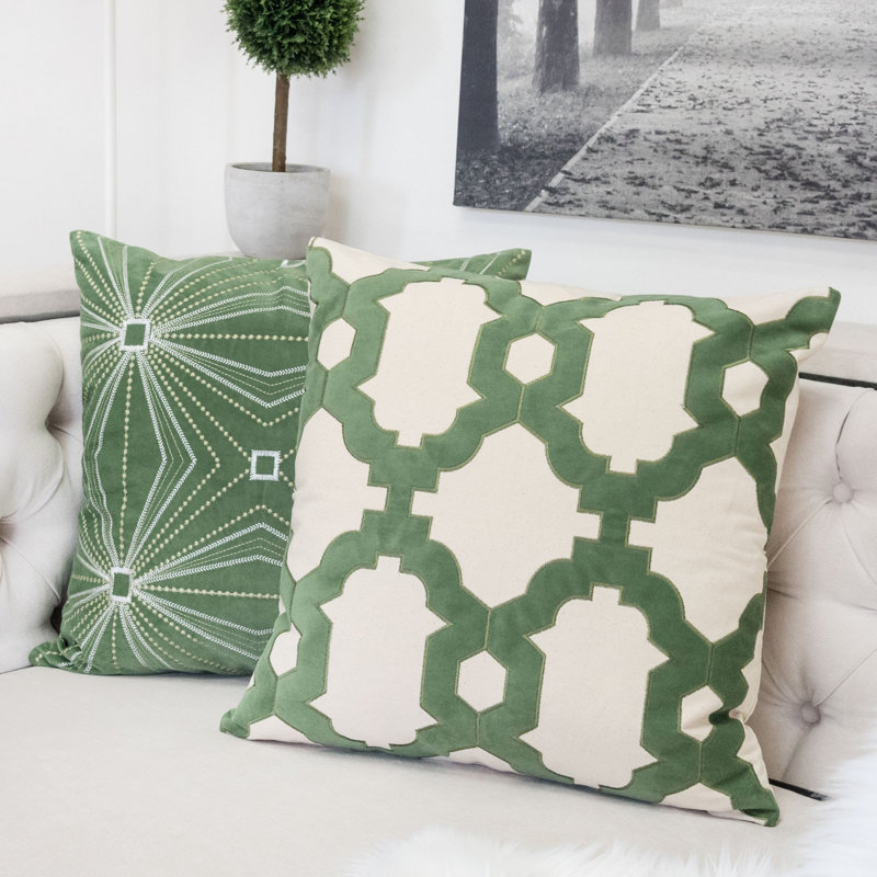 Dumah Trellis and Moroccan Throw Pillow