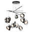 Riza 10-Light Mobile Pendant - Sterling - Standard Overall Height-564156245-564156247