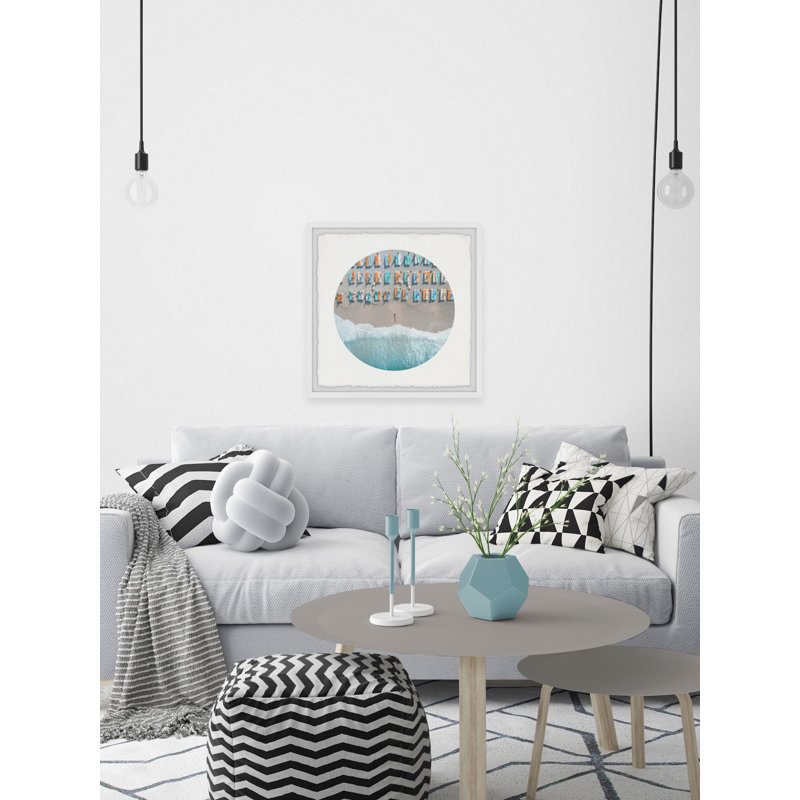Waiting At The Seaside - Single Picture Frame Print, 81cm H x 81cm W x 3.81cm D