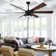 72" Large 6-Blade Modern Ceiling Fan With LED Lights And Remote 6-Speed, 3-Colour, Reversible DC Motor