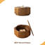 Table basse en rotin en forme de fleur avec rangement amovible, style boho-chic, parfaite pour les salons confortables