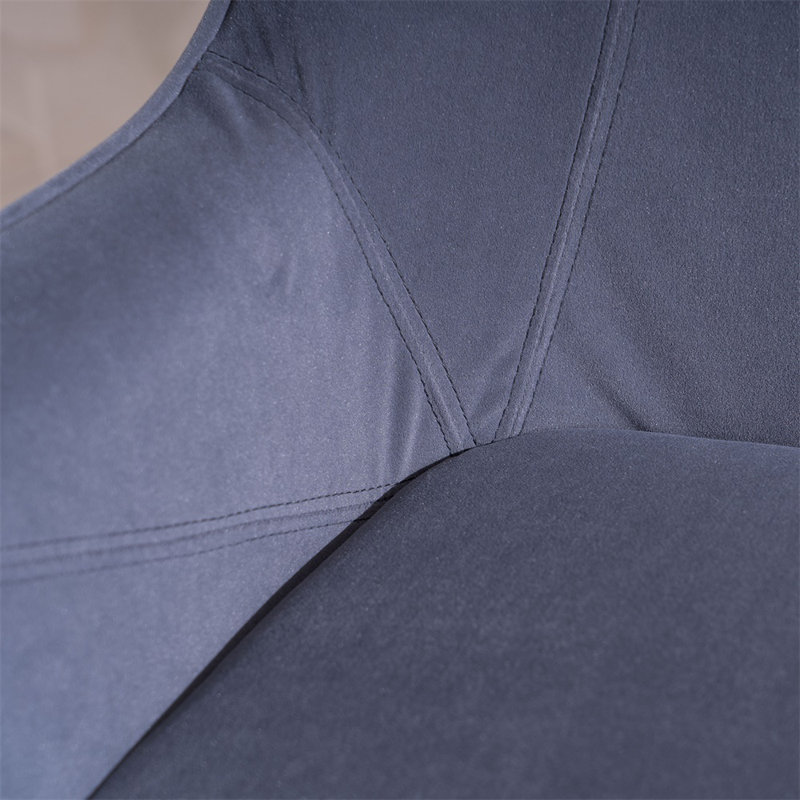 Fauteuil en velours de 26 po Alaiya, Velours gris velours