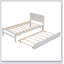 Structure de lit plateforme moderne avec lit gigogne-1100107201