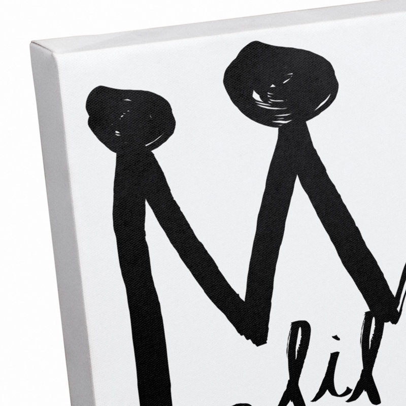 Art sur toile little prince Brewer, H 10 po x l 8 po x P 1,25 po, Noir