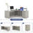 Neily L-Shaped Executive Desk With File Cabinet For Home Office