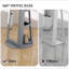 Miroir robuste, miroir pivotant sur 360 °, avec tablettes de rangement