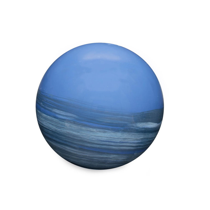 Madagascar Sapphire Decorative Metal Orbs- Large, Large