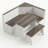 Breakfast Nook Table Set,With Storage Function Dining Nook Set With Corner Bench-1964347392