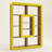 The Zander Geometric Display Bookcase