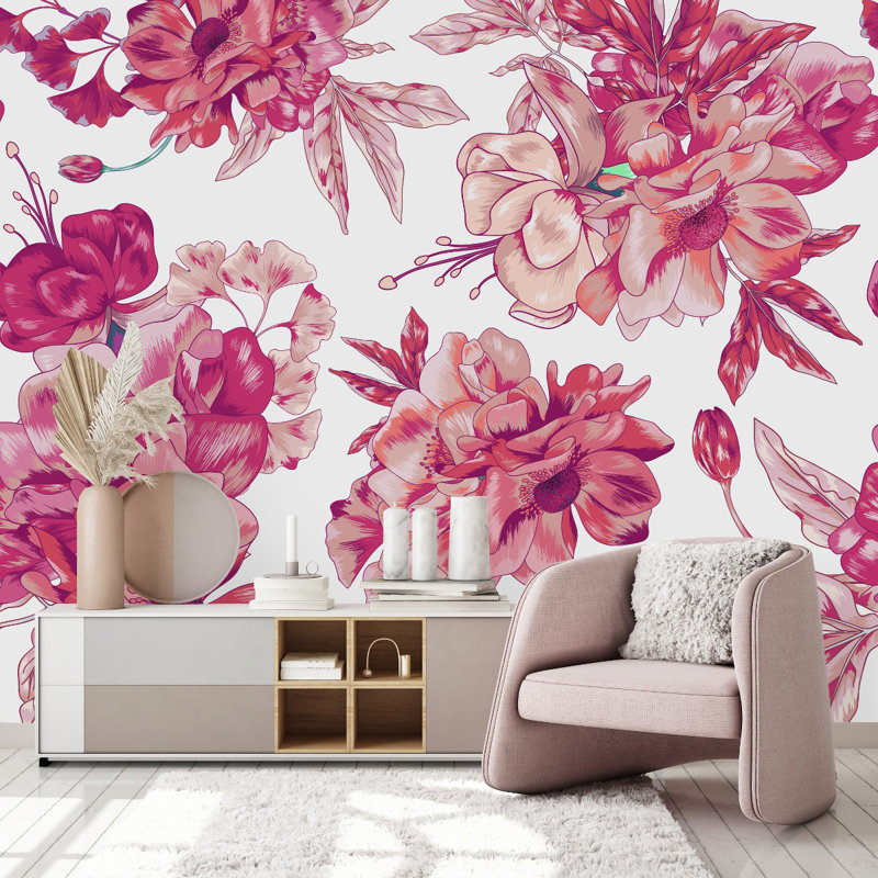 Peel & Stick Floral Wall Mural