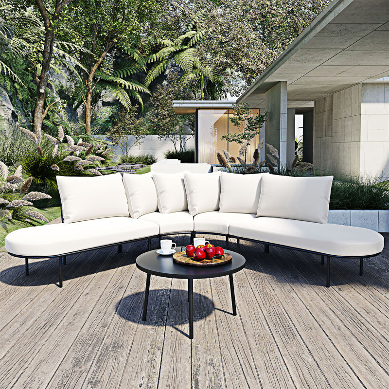 Outdoor Conversation Sofa Set, Beige