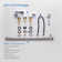 Cube Widespread 2-handle Bathroom Faucet with Drain Assembly