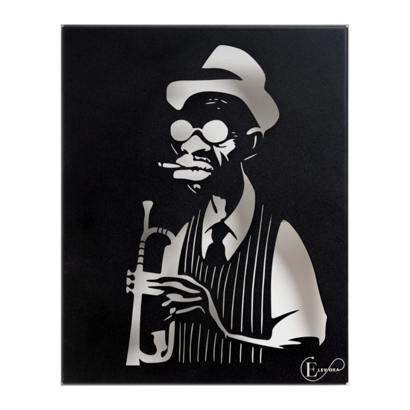 AMBER-Jazz Wall Art-, Black