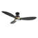 52" Smart Flush Mount Ceiling Fan with Remote Control and LED Light Kit Included