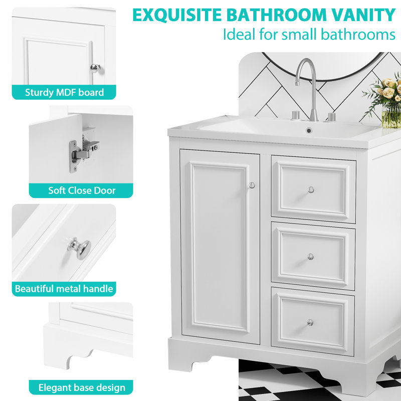 Base de meuble-lavabo simple 29,96 po seulement