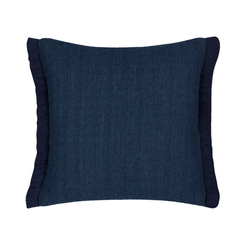 Distinction Indigo Performance Pillow Cover & Insert, 20"H x 20"W, Square