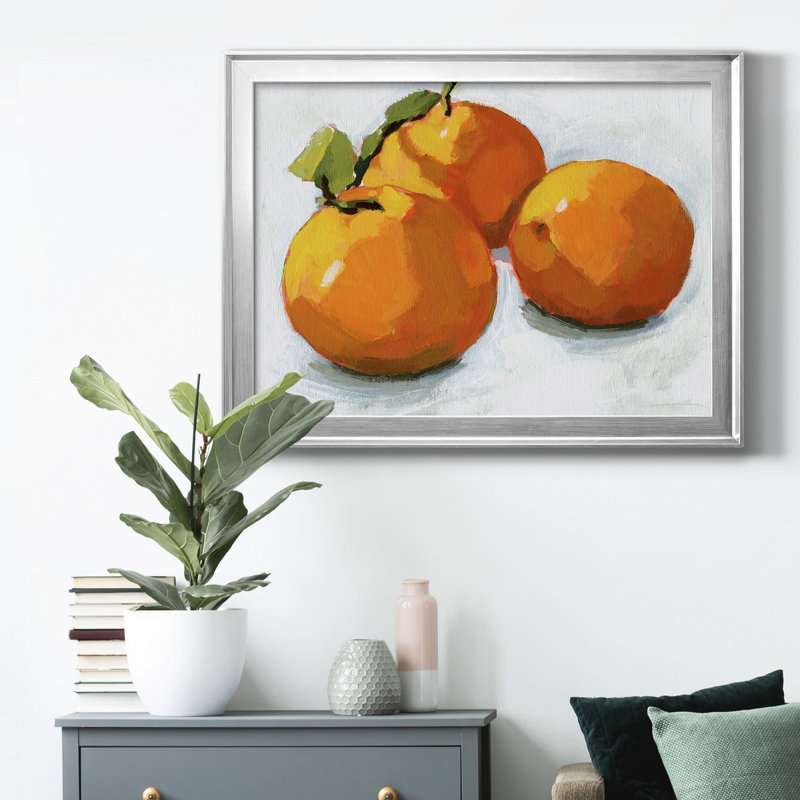 Citron Grouping I, toile encadrée de qualité supérieure - prête à être accrochée, H 30,5 po x l 42,5 po x P 1 po