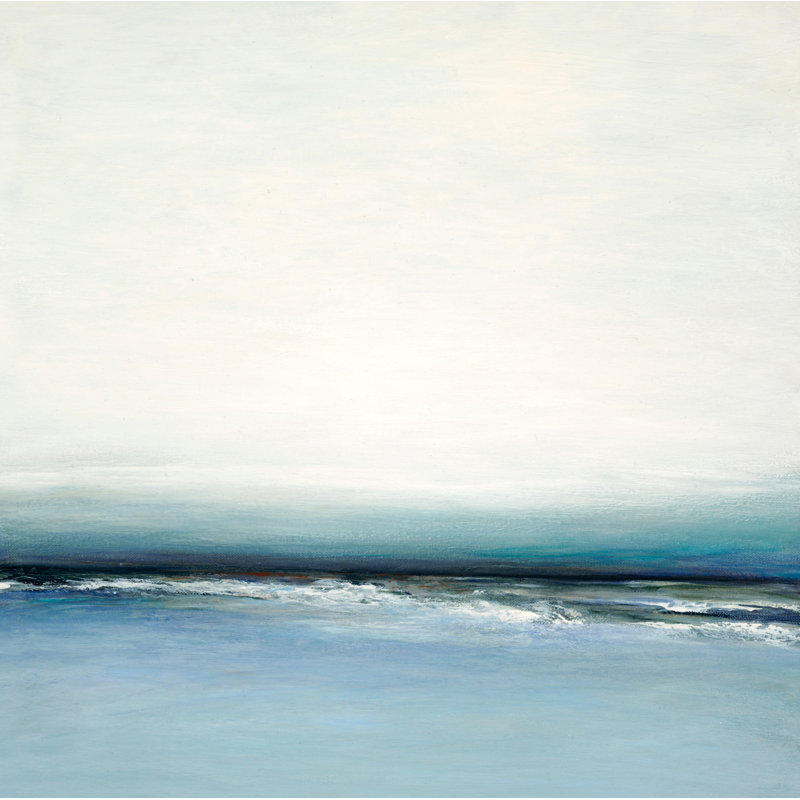 «Blue Shore», peinture sur toile tendue
