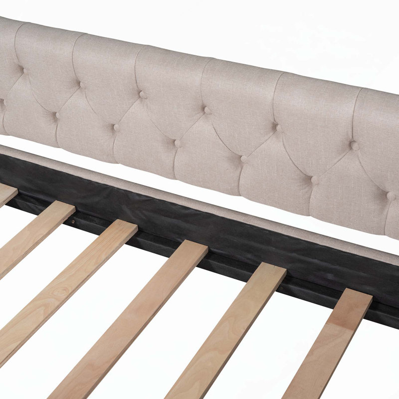Versatile Upholstered Daybed with Drawers for Extra Storage and Comfort, Full/Double, Beige