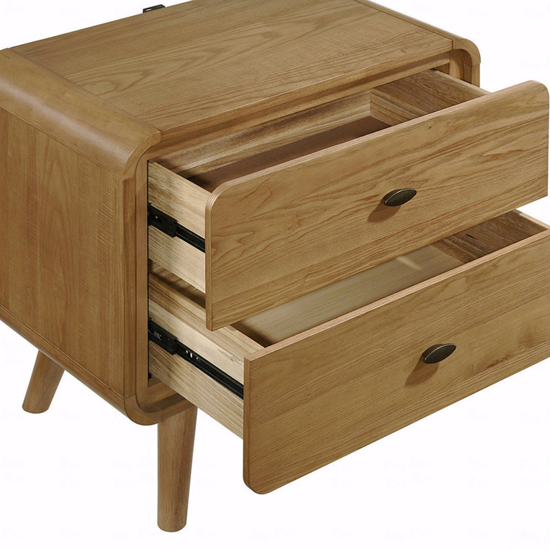 2-Drawer Bedroom Nightstand, Bedside Nightstand Table