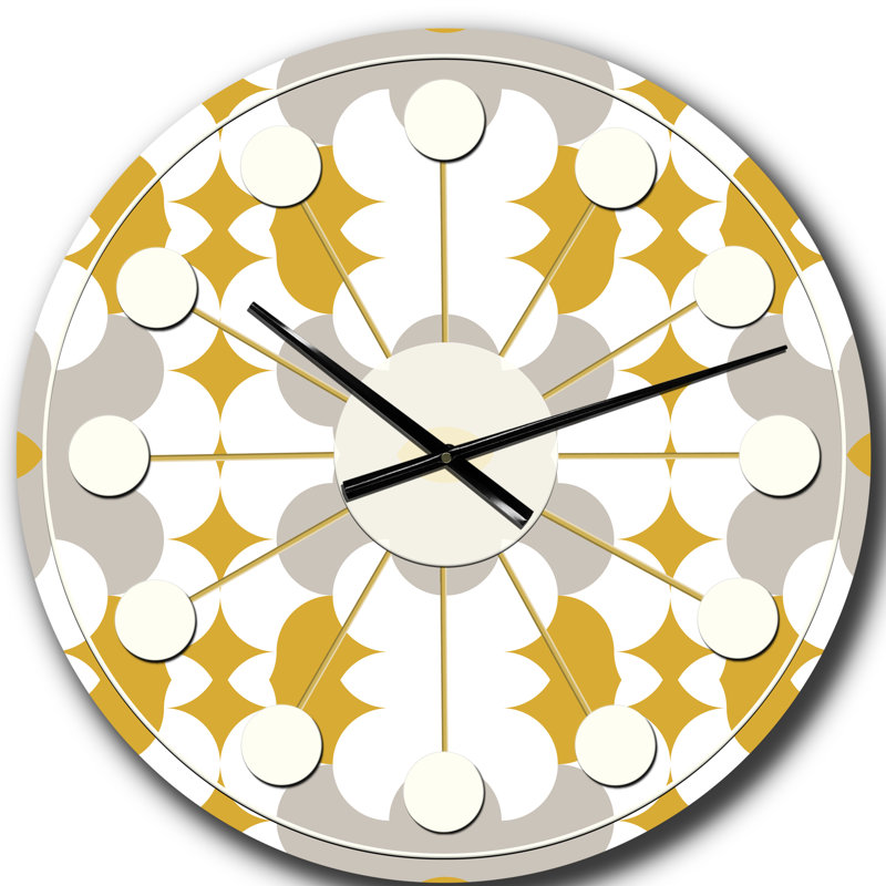 Horloge murale rétro Mid-Century, Grand