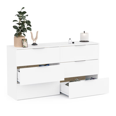 Bijon 151 cm W Chest of 6 Drawers
