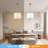 4 - Light Gold Single Chandelier