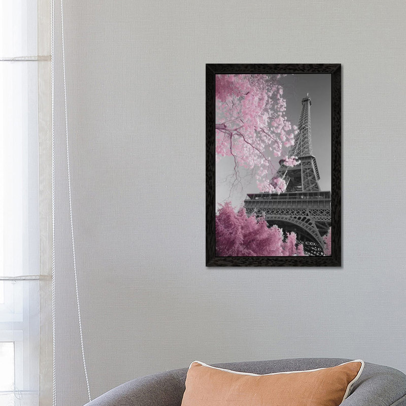Paris Eiffel Tower XIII by David Clapp - Wrapped Canvas Print, 101.6 cm H x 66.04 cm W, Black Framed Canvas