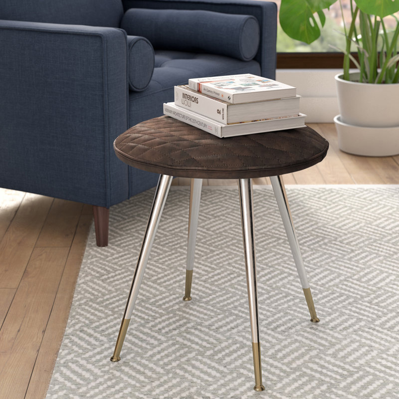 Tabouret d'appoint Debria, Marron foncé