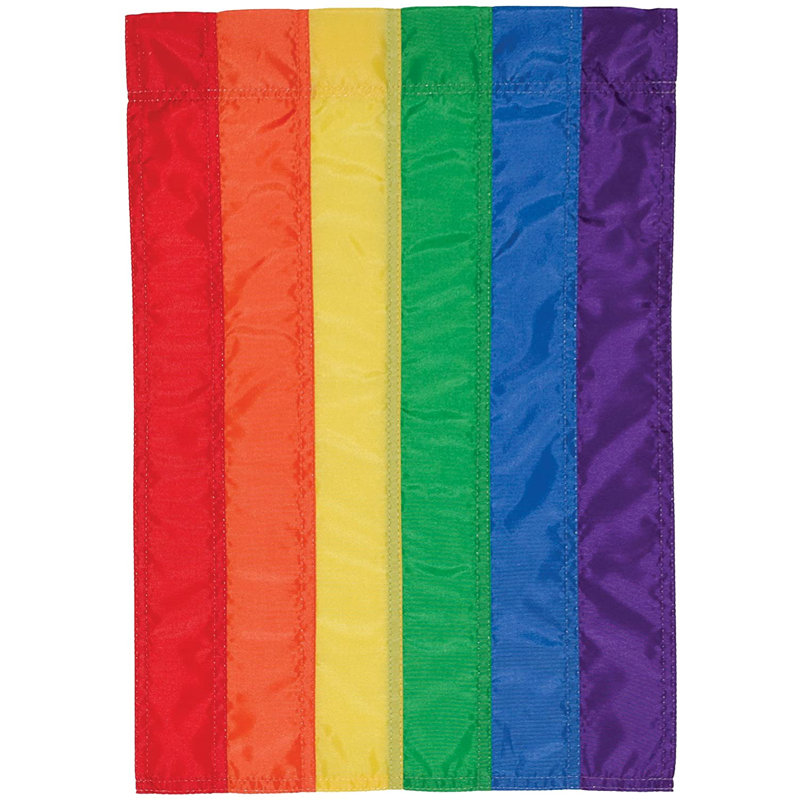 Rainbow Garden Flag, 12" W x 18" H