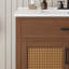Meuble-lavabo en rotin 36 po avec lavabo en céramique, meuble-lavabo moderne avec portes et tiroirs à fermeture en douceur, meuble-lavabo autoportant avec pieds en bois massif et grand espace de rangement-1878763293