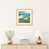 Toile avec cadre en bois beige sélectionné