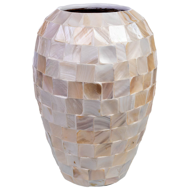 Beatriz Table Vase, Beige