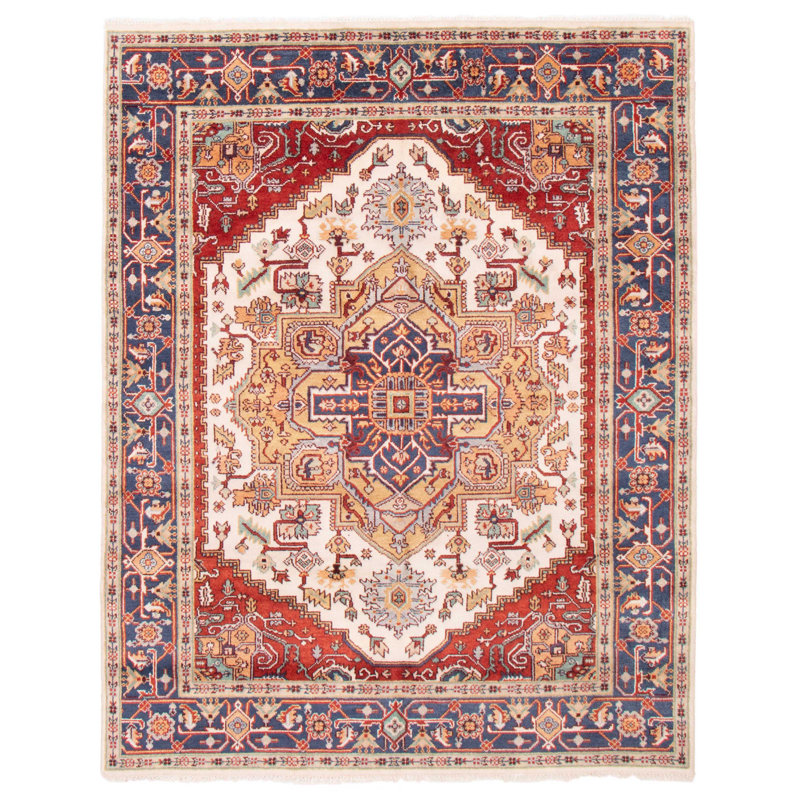 Tapis unique en laine noué à la main 7 pi 10 po x 10 pi 1 po nouvel âge Terran en cuivre / cuivre foncé / kaki