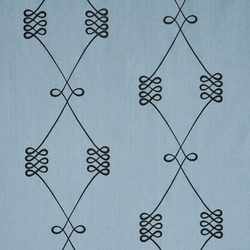 Nicolette Embroidery Fabric, Dusty Blue