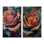 «Modern Blooming Rose», 2 pièces sur toile-1774968085-1774968087