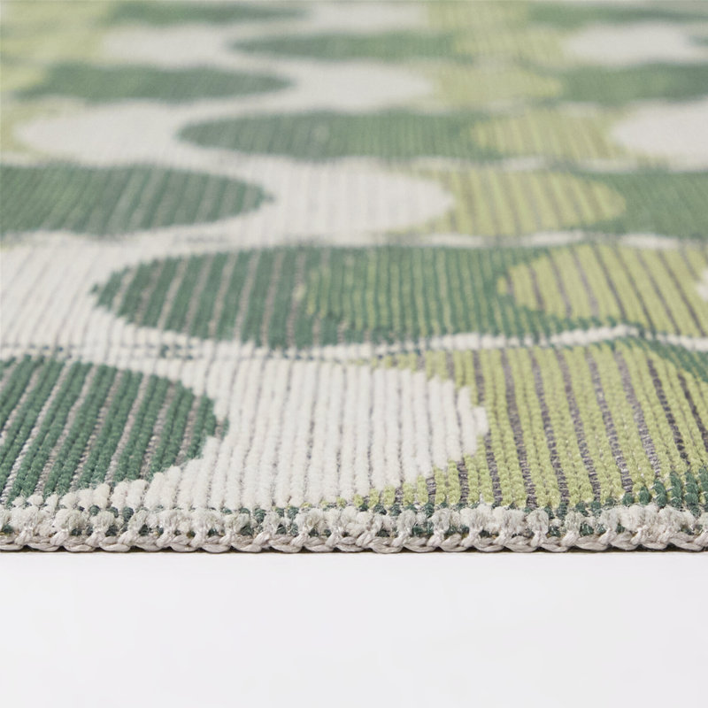 Tapis intérieur / extérieur vert Lycia, 7'10" x 10', Green