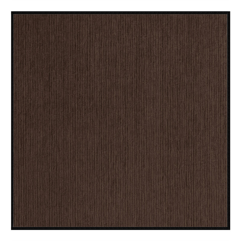 Machine Washable Solid Black Area Rug, Square 3'