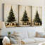 Christmas Holiday Art -Series 2-CCCXXXIII  -Custom Wrapped Gallery Canvas - 3 Pieces-1907387558