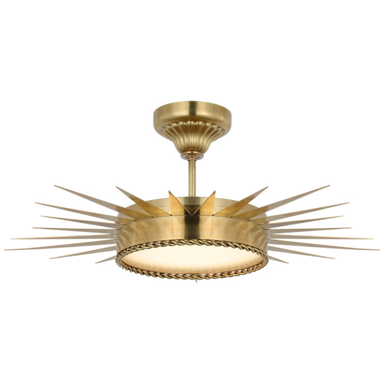 Soleil 1 - Light LED Semi Flush Mount by Suzanne Kasler