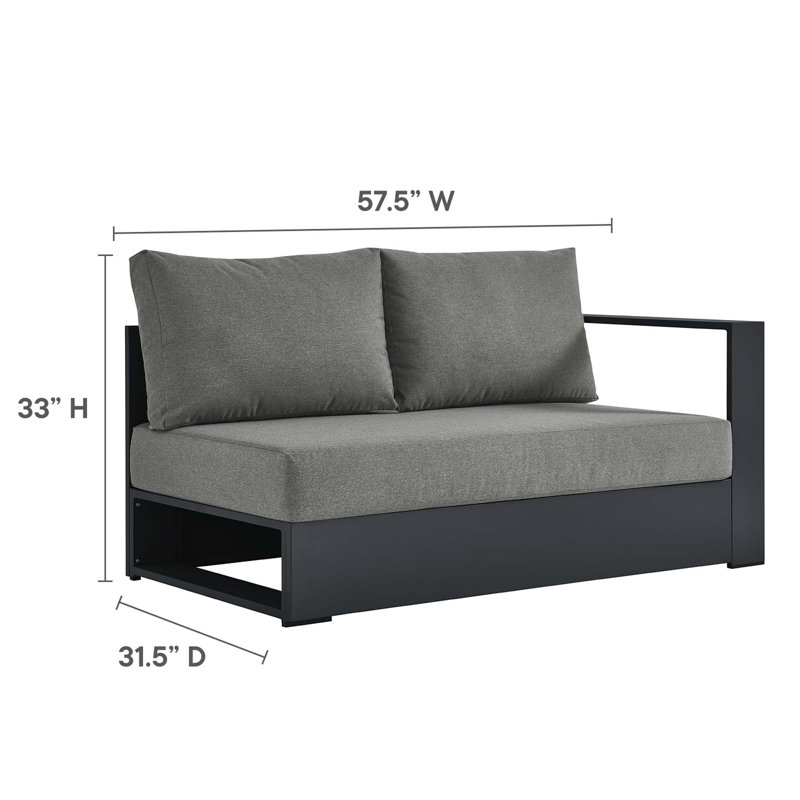 Canapé modulaire d'extérieur Slow Down (gris), Gray