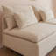 Modern Armless Loveseat Couch